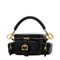 Small Buffalo Leather Camera Bag - Black