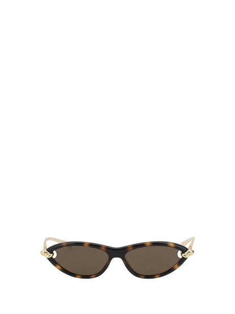 Bottega Veneta Sunglasses with knot - Havana-Gold-Brown