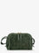 Bottega Veneta Concert Pochette suede crossbody bag - Green Tweed-Gold