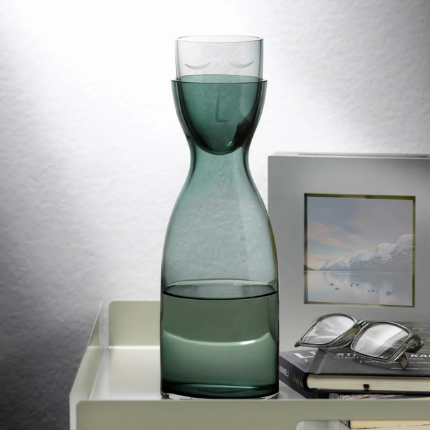 NUDE Mr. & Mrs. Night Water Set Tall Green