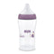 NUK Perfect Match Temperature Control Bottle with Soft Silicone Teat 260ml - Hippo