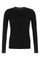 Black Crew Neck Knit In Viscose Blend