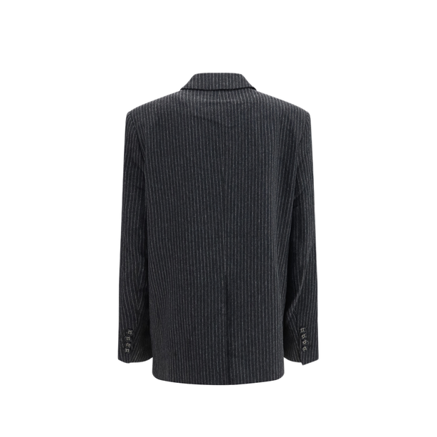 Pinstripe Wool Blazer