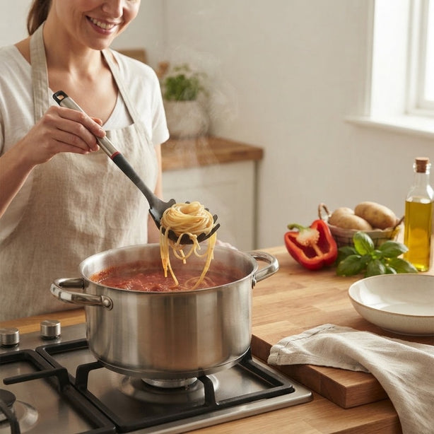 Safico Fibreglass Nylon Spaghetti Server With Stainless Steel Handle L35.5cm BPA Free, Heat Resistant To 200°C