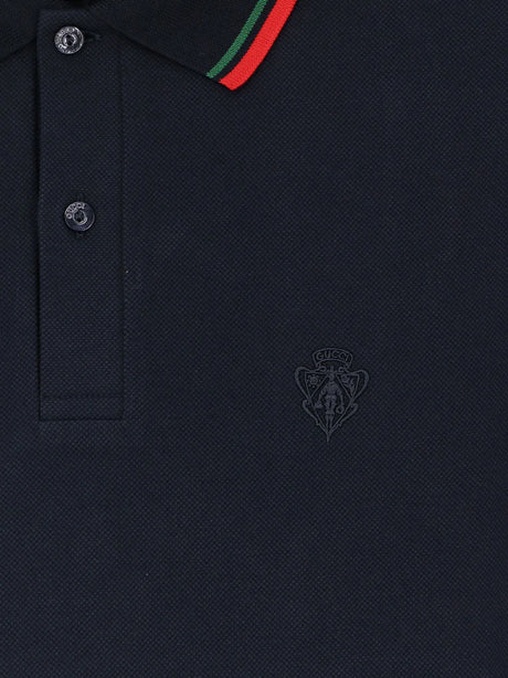 Gucci Cotton polo shirt with embroidered logo on the front - Urbanblue