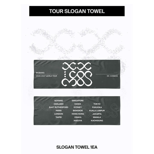 [COSMOS] BIGBANG Tour Slogan Towel (International Shipping)
