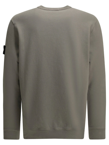 Stone Island Crewneck sweatshirt with logo - Grey