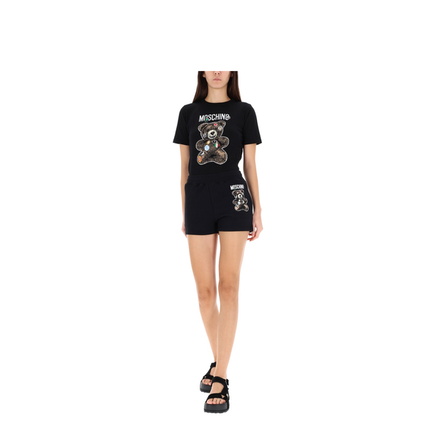 Shorts with Teddy Print