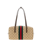 Melrose Medium Coated GG Canvas Top Handle Bag - Beige