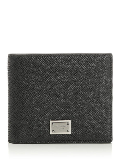 Dolce & Gabbana Leather Bifold Wallet - Black