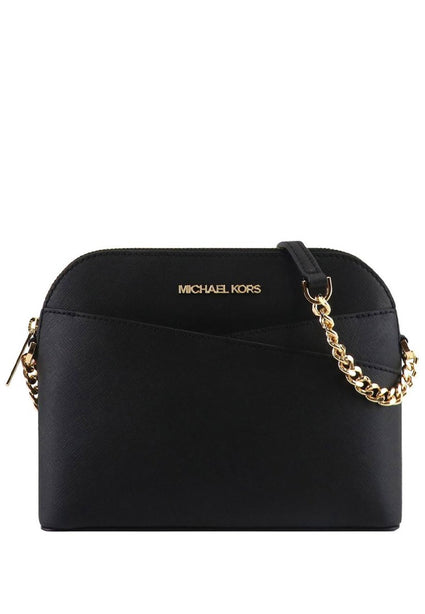 Michael Kors Jet Set Travel Medium Dome Crossbody Bag - Black