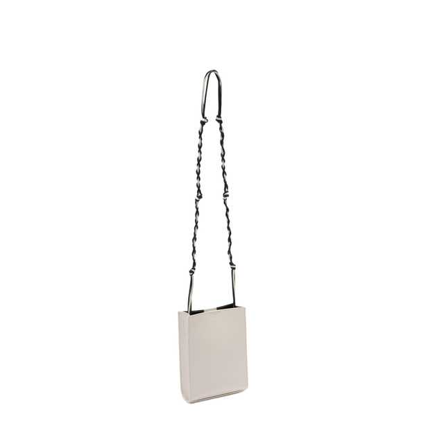 Tangle Small Leather Shoulder Bags - Eggshell