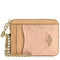 Coach Zip Card Case In Signature Leather With Charm - Faded Blush CFI29