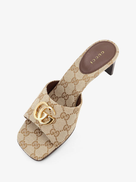 Gucci GG fabric sandals with logo on the front - Vintagesand