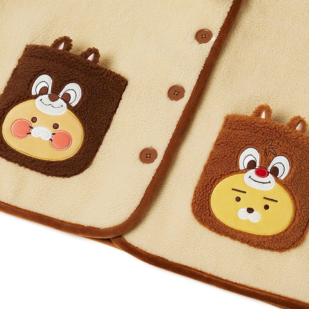 [CHIP AND DALE] KAKAO FRIENDS Sleep Fleece Vest - Ryan and Choonsik (International Shipping)
