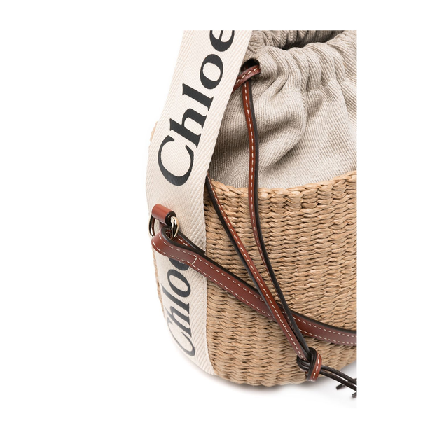 Woody Small Paper Basket - Blushy Beige