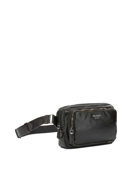 Prada Small leather crossbody bag - Brown
