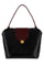 Black Leather Shopping Bag