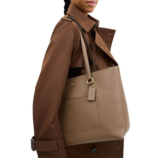 Coach Station Tote Bag - Dark Stone CCD71