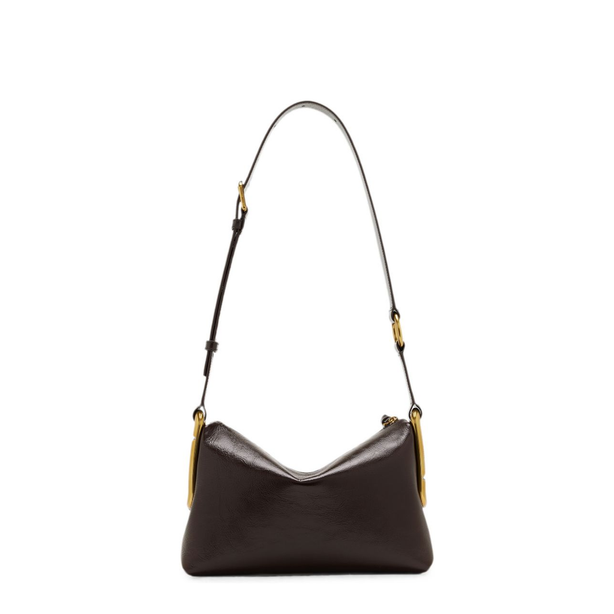 Scene Medium Crinkle Leather Shoulder Bag - Fondant