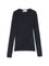Navy Fine Knit Long Sleeve T Shirt