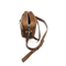 Camero Party Suede Shoulder Bag - Cognac Brown