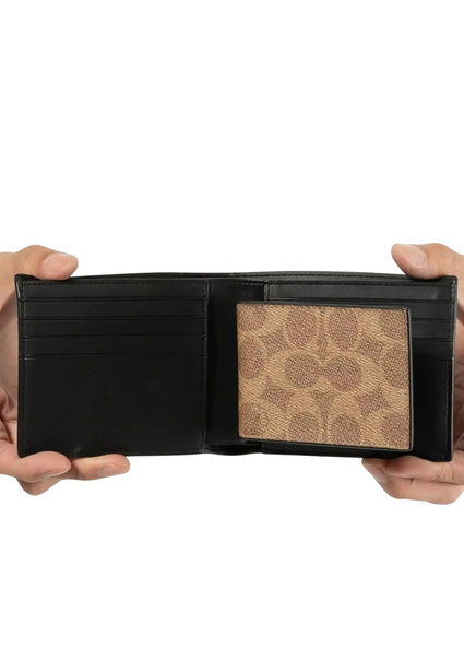 Coach 3 In 1 Wallet In Signature Canvas - Mahogany/Multi