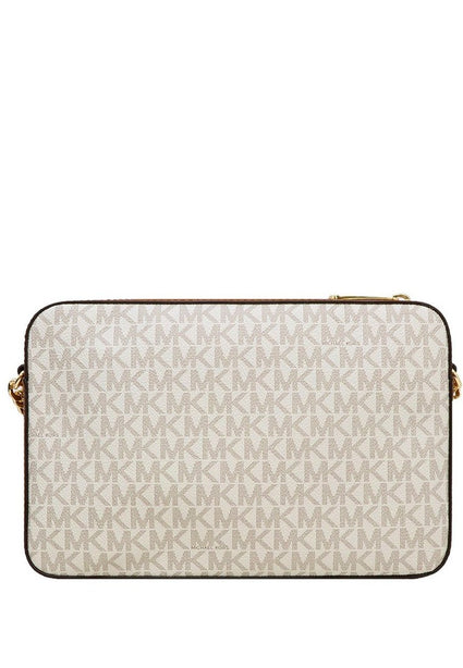 Michael Kors Jet Set Signature Large East West Crossbody - Vanilla