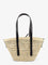 Loewe Paula's Ibiza -Braid raffia and leather shoulder bag - Naturalblack