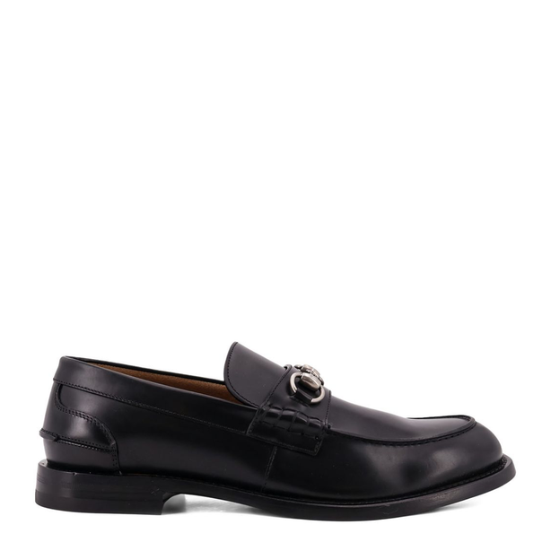 Loafer with Horsebit in Black Leather