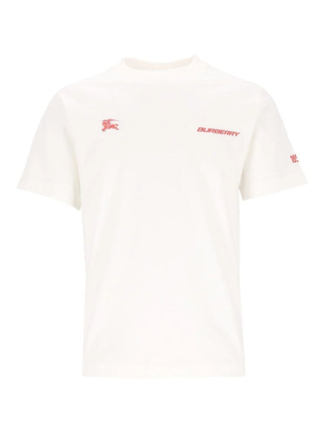 Burberry London Map Cotton T-Shirt - White