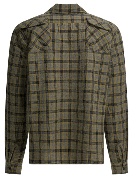 Kapital Plaid overshirt jacket - Yellow