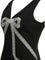 Self-Portrait Short sheath dress with bow - Black