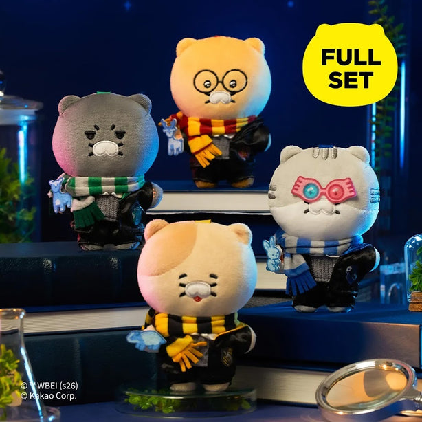 [HARRY POTTER X FRIENDS] KAKAO FRIENDS Choonsik Plush Keyring Full Set of 4 (International Shipping)
