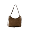 Medium Lambskin Suede Shoulder Bag - Cocoa Brown