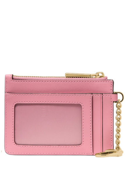 Kate Spade Spade Flower Key Ring Card Holder - Dark Beige Grapefruit Multi