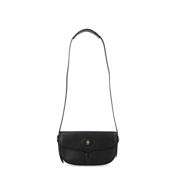 Beckett Small Brushed Calf Leather Shoulder Bag - Black