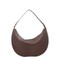 Large Calf Leather Shoulder Bag - Midnight Brown