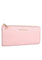 Michael Kors Jet Set Travel Large Saffiano Leather Quarter Zip Wallet - Powder Blush