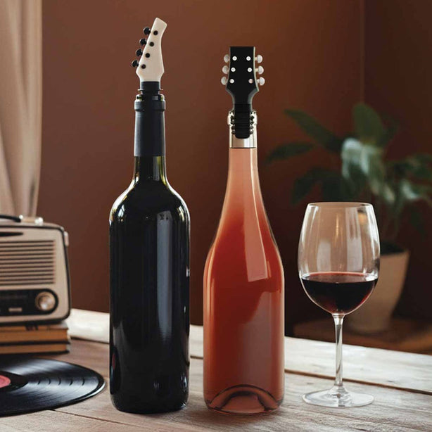 OTOTO Cork N' Roll - Wine Stoppers (Set of 2)