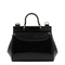 Sicily Mini Patent Leather Bag - Black
