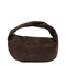 Medium Suede Calfskin Handbag - Dark Brown