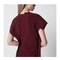 Stretch Cady Ankle-Length Dress In Cinnabar Red