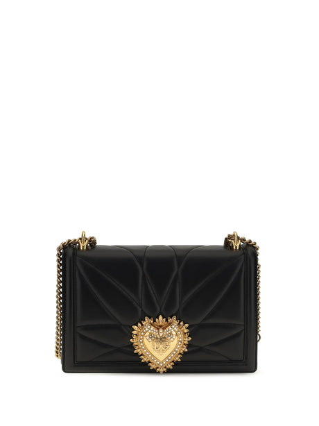 Dolce & Gabbana Large Devotion Shoulder Bag - Black