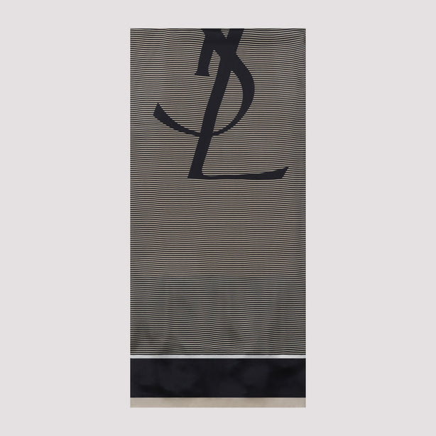 Saint Laurent Cassandre Striped Stole