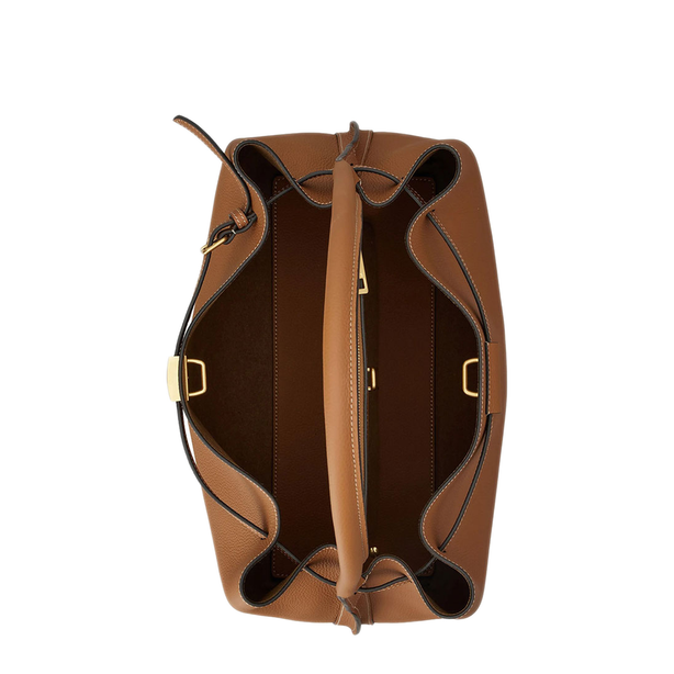 T Timeless Small Calfskin Handbag - Marrone