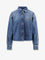 Miu Miu Denim shirt with Logo Patch - Bleu