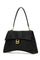 Medium Hourglass Soft Leather Shoulder Bag