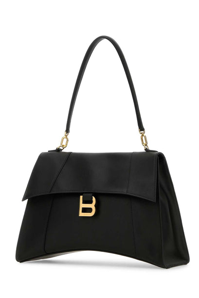 Medium Hourglass Soft Leather Shoulder Bag