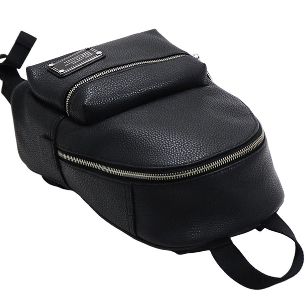 Marc Jacobs Workwear Leather Small Backpack Bag - Black 4P4HBP005H01